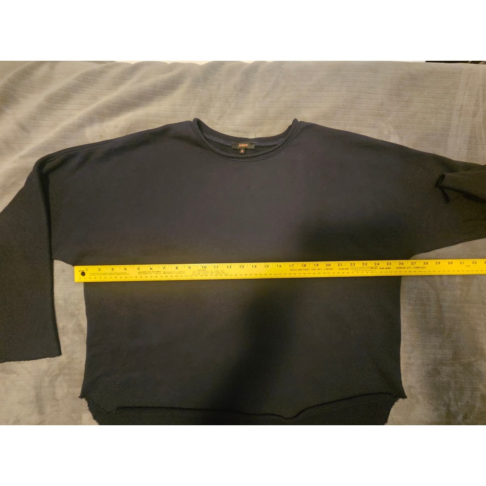 Quince Organic French Terry Crew Sweatshirt Deep Navy Medium - Picture 3 of 7